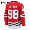 Lasten NHL Chicago Blackhawks Pelipaita 2025-26 Fanatics Centennial Premium Connor Bedard Punainen